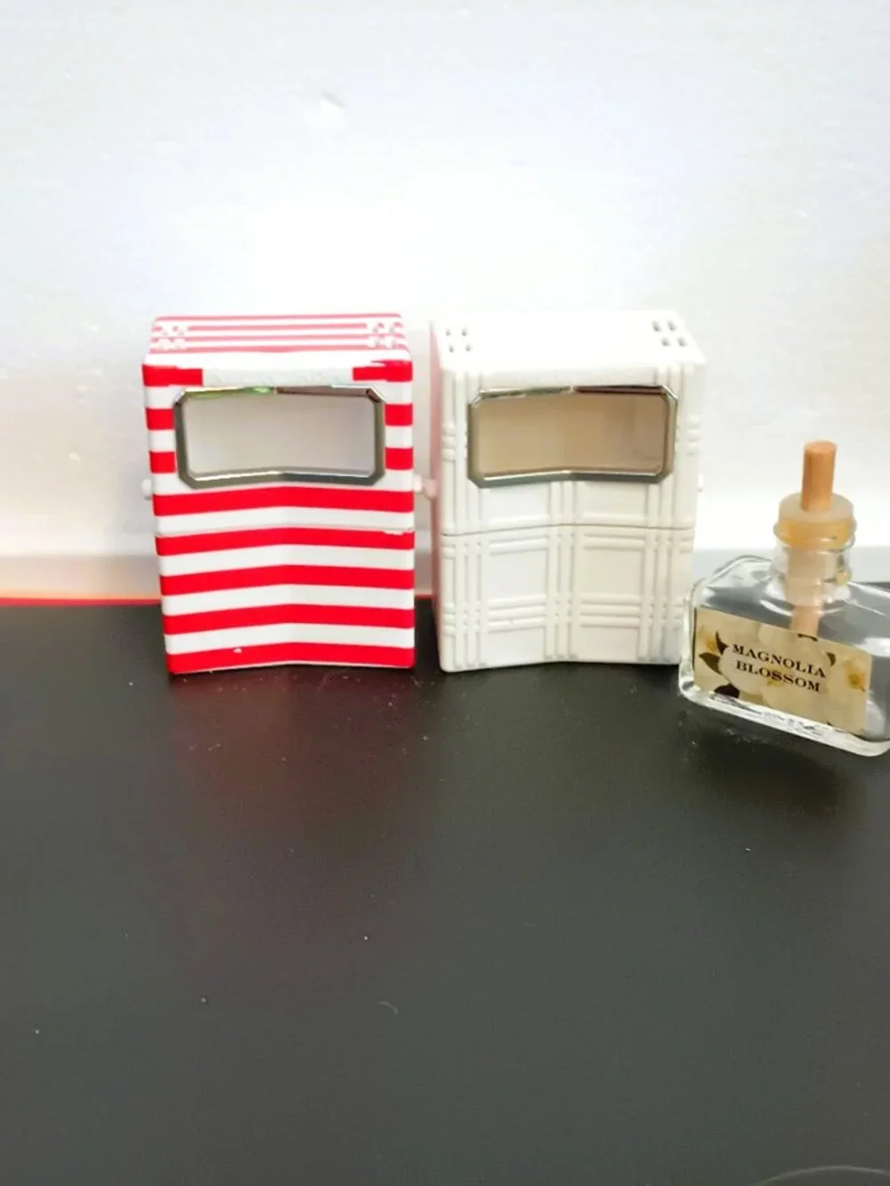 Red Stripe Electric Plug In Diffusers Set Of 2 Homeworx By Harry Slatkin